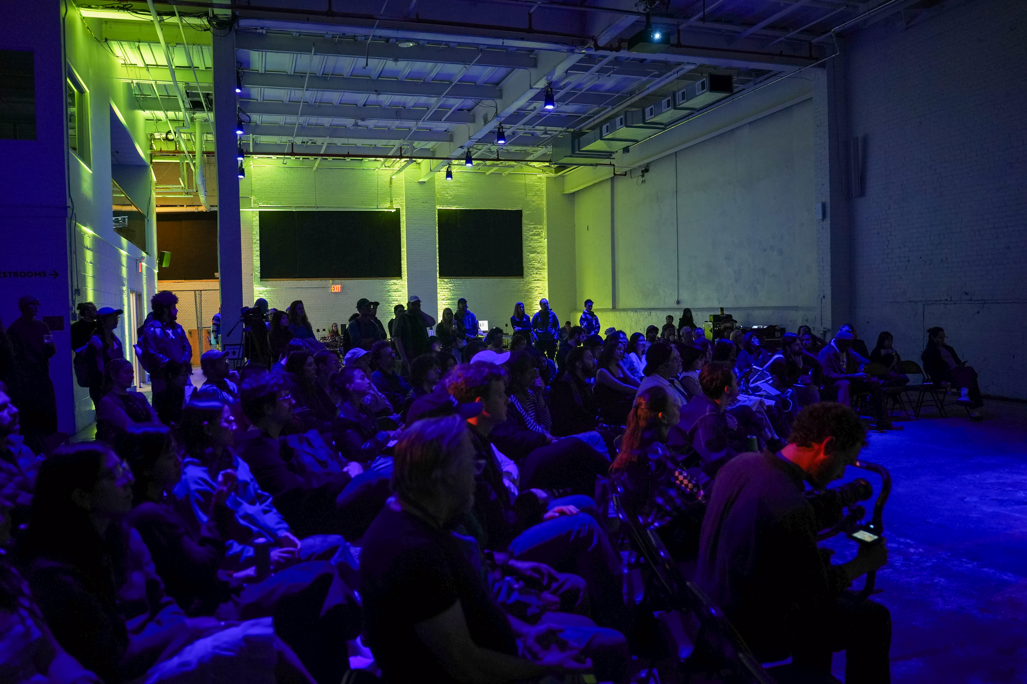 NYC crowd at Rhizome